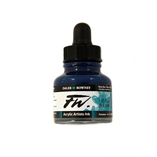 Ακρυλικό μελάνι Daler Rowney FW Artists 29,5 ml σε δοχείο - Θαλάσσιο μπλε