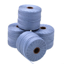De Beadsmith S-Lon Bead Cord - .5 mm gedraaid nylon koord voor het rijgen van 4 spoelen Montana kleur TEX210 77 yards per spoel
