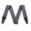 Fender Fender Wavy Checkerboard Polyester Guitar Strap  Adjustable from 34""""-59""""  Leather Ends  Gray 1