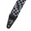 Fender Fender Wavy Checkerboard Polyester Guitar Strap  Adjustable from 34""""-59""""  Leather Ends  Gray 2