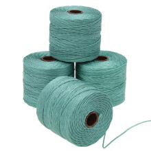 De Beadsmith S-Lon Bead Cord - .5 mm gedraaid nylon koord voor het rijgen van 4 spoelen Vintage Jade kleur TEX210 77 yards per spoel