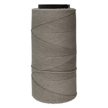 The Beadsmith Knot It gewaxt polyester koord - lichtgrijze kleur - 1 mm diameter - lichte was 144 meter (472 voet) per spoel - sieraden maken macrame