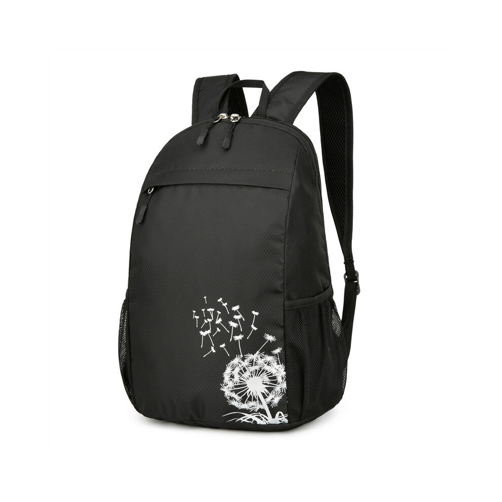 (Black) Dandelion Foldable Pattern Portable Childrens Schoolbag Travel Backpack Bag-image-OPC-PGSSRN2-NEW