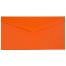 JAM PAPIR Monarch farvede konvolutter - 3 7/8 x 7 1/2 - Orange Genbrug - 25/Pak