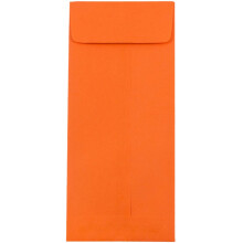JAM PAPIR #10 Politik Erhvervsfarvede konvolutter - 4 1/8 x 9 1/2 - Orange Genbrug - 25/Pak