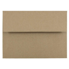 JAM PAPIER A6 Premium Uitnodiging Envelops - 4 3/4 x 6 1/2 - Bruine Kraft Paper Bag - 25/Pack