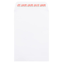 JAM PAPER 1 huivi, avopää Katalogi Kaupalliset kirjekuoret, joissa kuoriminen ja sulkeminen - 4 5/8 x 6 3/4 - Valkoinen - 25/pakkaus