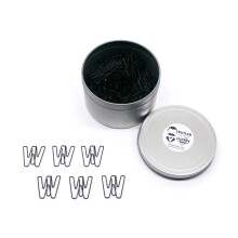 Butler in the Home Kies je favoriete A-Z alfabetletter of 0-9 cijfer - 100 stuks zwart gekleurde paperclips voor initialen of geboortedatum - Wordt g