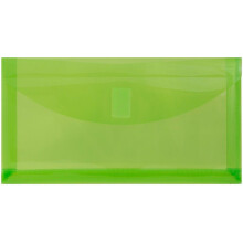 JAM PAPIR Plastudvidelseskonvolutter med krog- og lkkelukning - #10 hftepung - 5 1/4 x 10 med 1 tomme ekspansion - Limegrn - 3/pakke