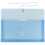 JAM PAPER Plastic Envelopes with Button & String Tie Closure - #10 Business Booklet - 5 1/4 x 10 - Blue - 3/pack 2