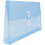 JAM PAPER Plastic Envelopes with Button & String Tie Closure - #10 Business Booklet - 5 1/4 x 10 - Blue - 3/pack 3