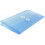 JAM PAPER Plastic Envelopes with Button & String Tie Closure - #10 Business Booklet - 5 1/4 x 10 - Blue - 3/pack 4
