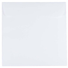 JAM PAPIR 6,5 x 6,5 firkantede invitationskonvolutter - hvid - 25/pakke