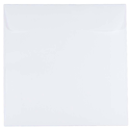 JAM PAPER 6.5 x 6.5 Square Invitation Envelopes - White - 25/Pack