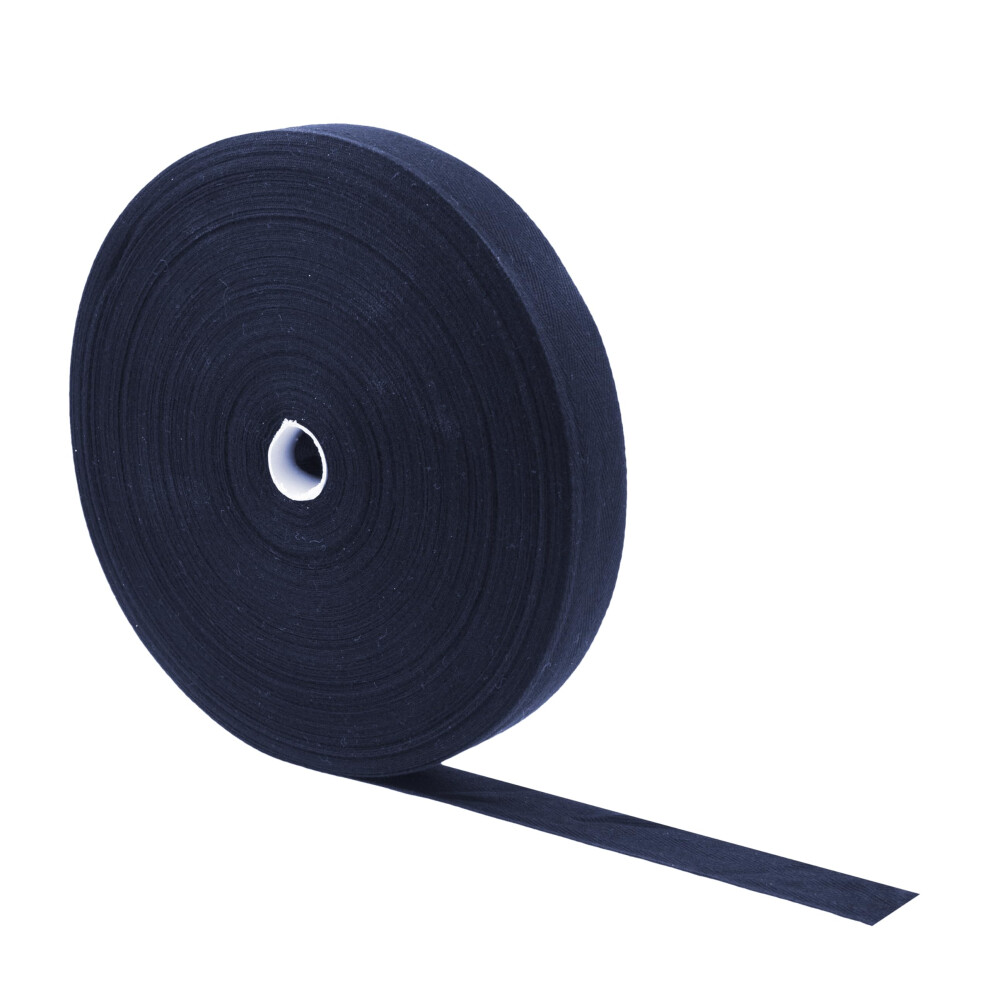 Mandala Crafts Marineblaues Kperband, 1,27 Cm, Baumwollgurtband 46,7 M, Marineblaues Baumwollband, Fischgrtenband Baumwollschrgband Zum N-image