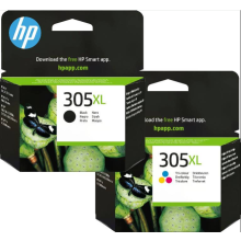 Original HP 305 / 305XL Black & Colour Ink Cartridges For DeskJet 2710 Printer