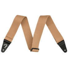 Fender SuperSoft Series Gitarrengurt, verstellbar von 34"" bis 58"" mit Lederenden, Toffee