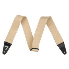 Fender SuperSoft Series Gitarrengurt, verstellbar von 34"" bis 58"" mit Lederenden, Sand