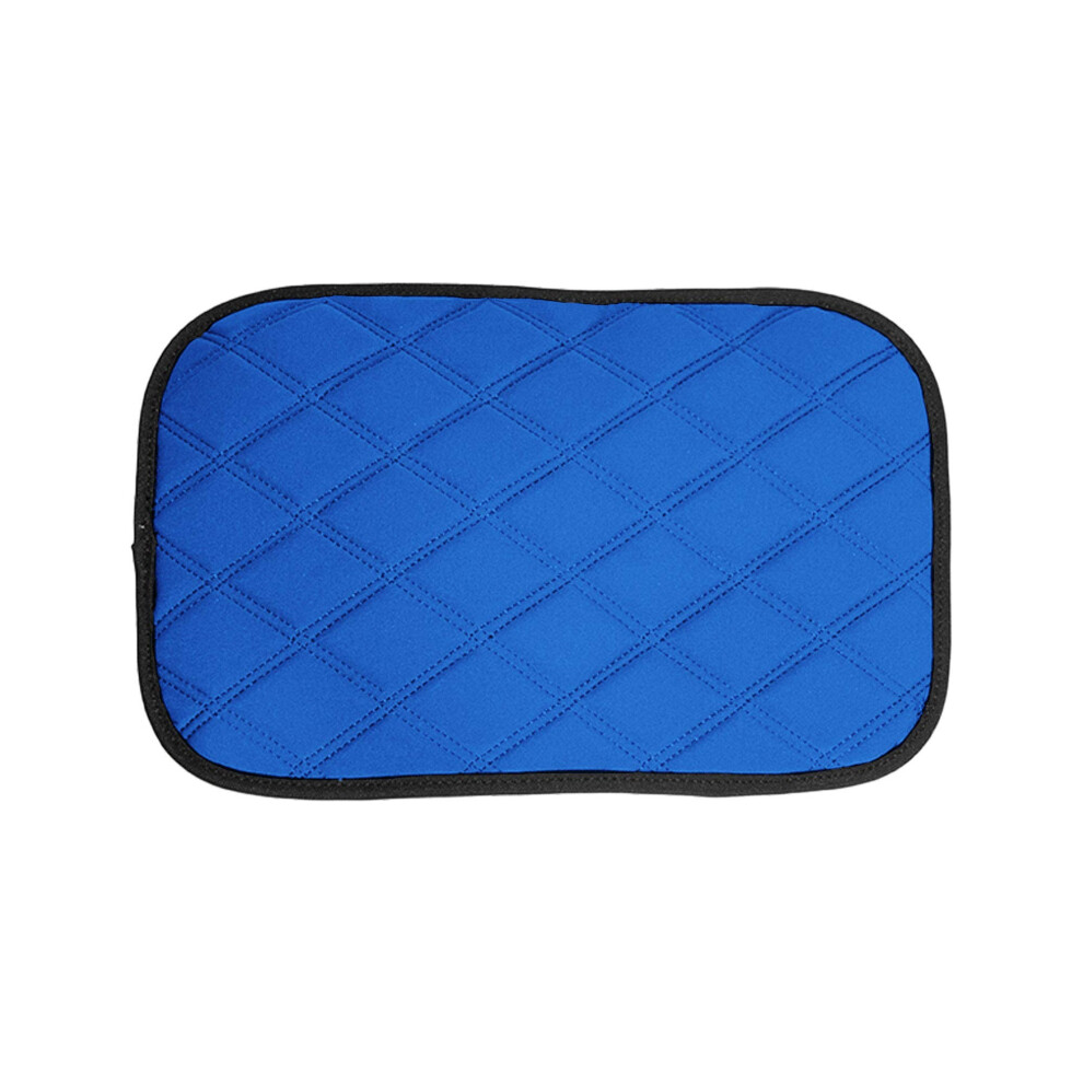FH Group FH1053BLUEDM Coussin de console centrale Neosupreme à motif diamant, housse de protection de siège bleue résistante à l'eau, compatible