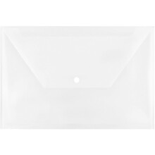 Sobres de plstico de papel de mermelada con cierre de snap - folleto legal - 9 3/4 x 14 1/2 - Clear - 3/Pack