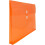JAM PAPER Plastic Envelopes with Button & String Tie Closure - Letter Booklet - 9 3/4 x 13 - Orange - 3/Pack 3