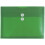 JAM PAPER Plastic Envelopes with Button & String Tie Closure - Letter Booklet - 9 3/4 x 13 - Green - 3/Pack 1