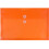 JAM PAPER Plastic Envelopes with Button & String Tie Closure - Letter Booklet - 9 3/4 x 13 - Orange - 3/Pack 1