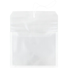 JAM PAPIR Plastudvidelseskonvolutter med elastisk bndlukning - Brevhfte - 9 3/4 x 13 med 2,5 tommer ekspansion - Gennemsigtig - 3/pakke