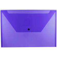JAM PAPIR Plastkonvolutter med snaplukning - Juridisk hfte - 9 3/4 x 14 1/2 - Lilla - 3/Pakke