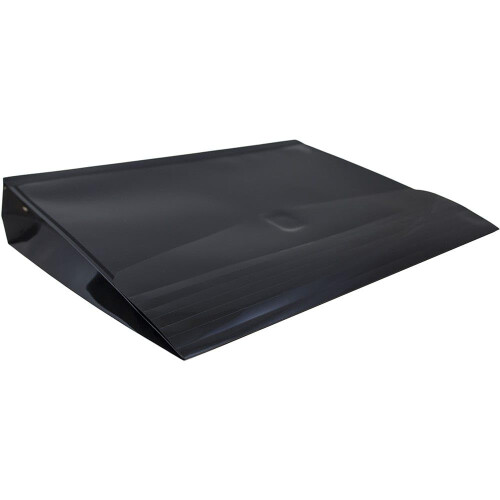 Envelopes de expanso de plstico JAM PAPER com fecho de velcro - Livreto de cartas - 9 3/4 x 13 com expanso de 2 polegadas - Preto - 3/pacote 2