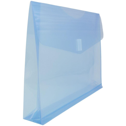 Envelopes de expanso de plstico JAM PAPER com fecho de velcro - Livreto de cartas - 9 3/4 x 13 com expanso de 2 polegadas - Azul - 3/pacote 1