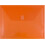 JAM PAPER Plastic Envelopes with Hook & Loop Closure - Letter Booklet - 9 3/4 x 13 - Orange - 3/Pack 1