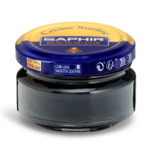 SAPHIR Creme Surfine Pommadier Shoe Polish - Beeswax Cream for Leather Products - Anthracite Grey