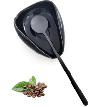 Ture petite mini-cuillre en cramique Repos: caf caf de caf et porte-bar Kit Black & Black (sic) - Accessoires de bar caf