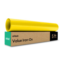 Cricut Value Iron On Gelb (12 Zoll x 5 Fu Rolle) HTV-W rme bertragungsvinyl
