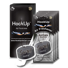Hockey Car lgfrissto a HookUptl - 4 csomag - Fekete arany illat (extra eros) | Egyedi jgkorong-ajndk jtkosoknak, edzoszurkolknak | Fggo aut