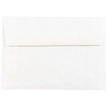 JAM PAPER 4Bar A1 pergamentti kutsukuoret - 3 5/8 x 5 1/8 - valkoinen kierrätetty - 50 kpl / pakkaus