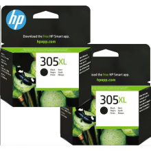 Original HP 305 / 305XL Black & Colour Ink Cartridges For DeskJet 2710 Printer