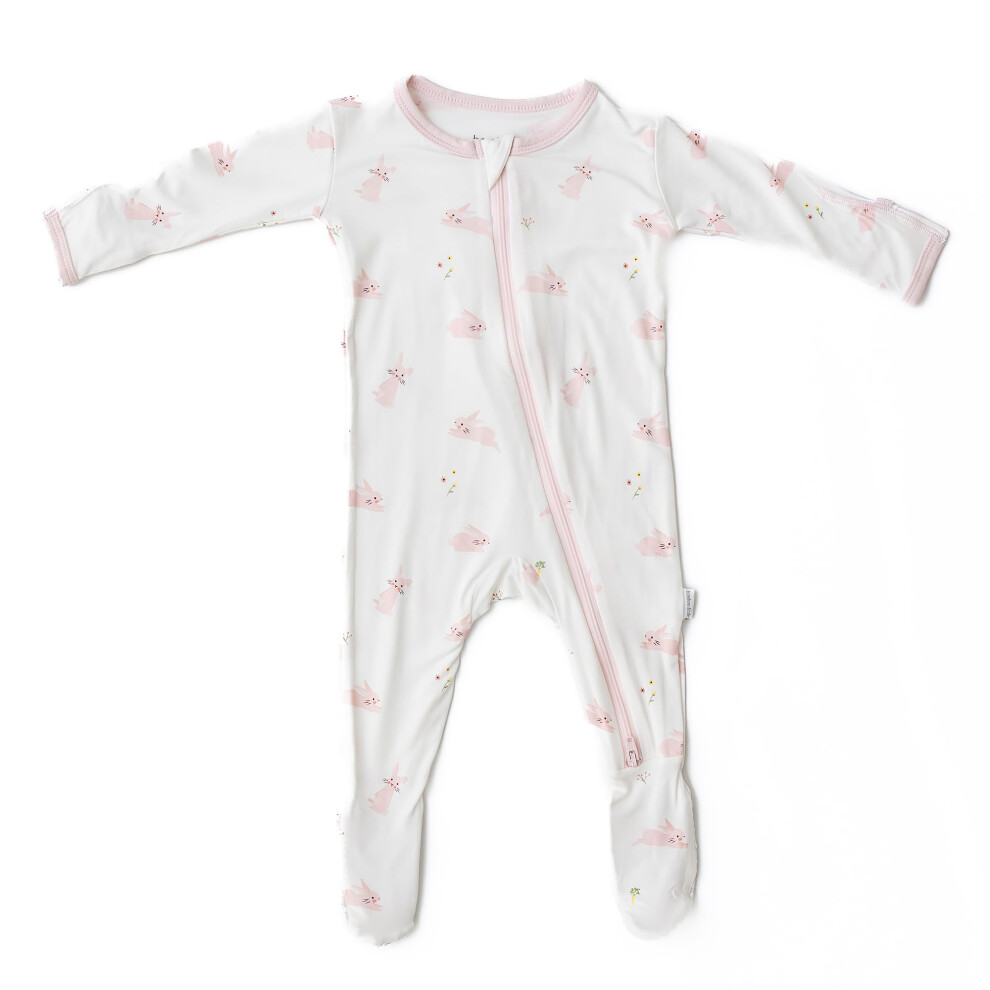 Haschen-Fussling Fur Babys 95 % Viskose Aus Bambus, 5 % Elastan Weicher Nachtwasche-Babyschlafanzug Fur Neugeborene, Unisex-Babykleidung, Stra-image