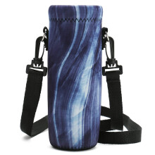 RICHEN Neoprene Water Bottle Carrier Bag with Adjustable Shoulder Strap Insulated Water Bottle Cover for 750ml/24oz Stainless Steel/Glass/Plastic Bot