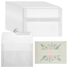 Beste Paper Greetings Transparante 5x7 Vellum Enveloppen voor Uitnodigingen, Bedankkaarten, A7
