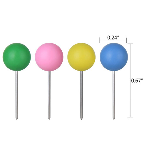 Suporte de pino de boneca Donald Trump Voodoo de 7,9 polegadas - Cabea redonda de 0,24 polegadas com caixa de ponto inoxidvel de 180 cores sortidas 2