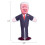 Suporte de pino de boneca Donald Trump Voodoo de 7,9 polegadas - Cabea redonda de 0,24 polegadas com caixa de ponto inoxidvel de 180 cores sortidas 2