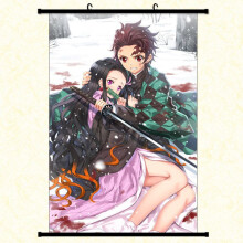 (10#Snow) Slayer Demon Anime Kimetsu No Yaiba Kamado Tanjirou Kamado Wall Nezuko Poster