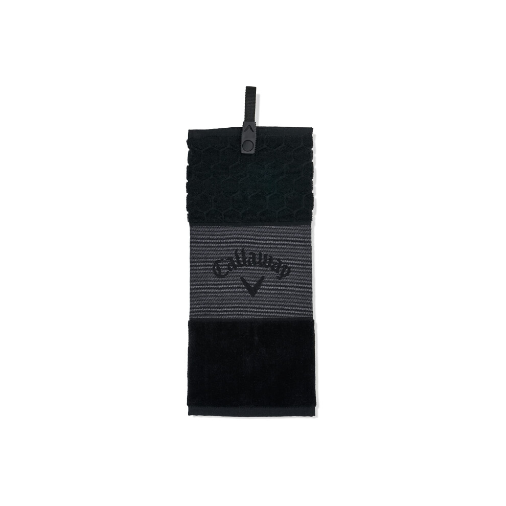 Callaway TW CG Trifold Towel BLK 23 Black  Small