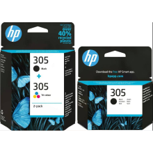Original HP 305 / 305XL Black & Colour Ink Cartridges For DeskJet 2710 Printer