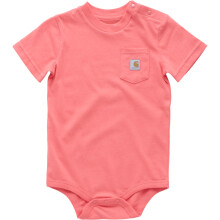 Carhartt Baby Kortrmad Pocket Bodysuit Dubarry Pink 24M