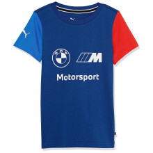 PUMA BMW M Motorsports Kids Essentials Logo Tee PRO Blue-M Color Large