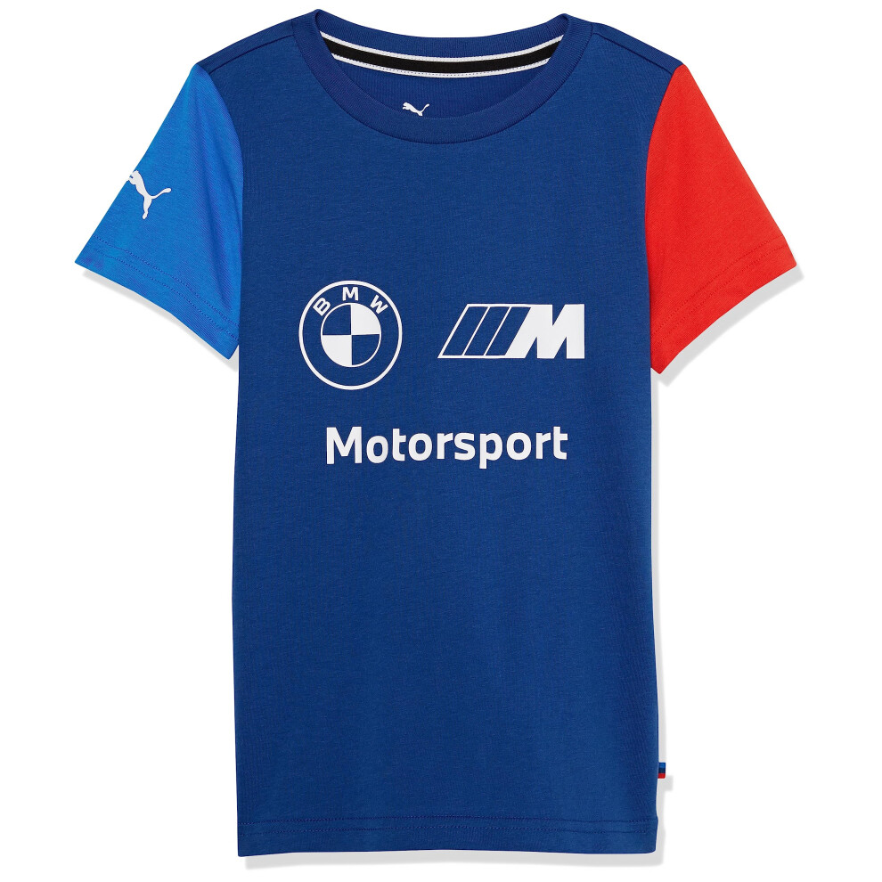 Puma Bmw M Motorsports Kids Essentials Logo Tee Pro -M Color Large Blue