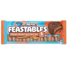 MrBeast Feastables Creamy Peanut Butter Cups 5 Pack